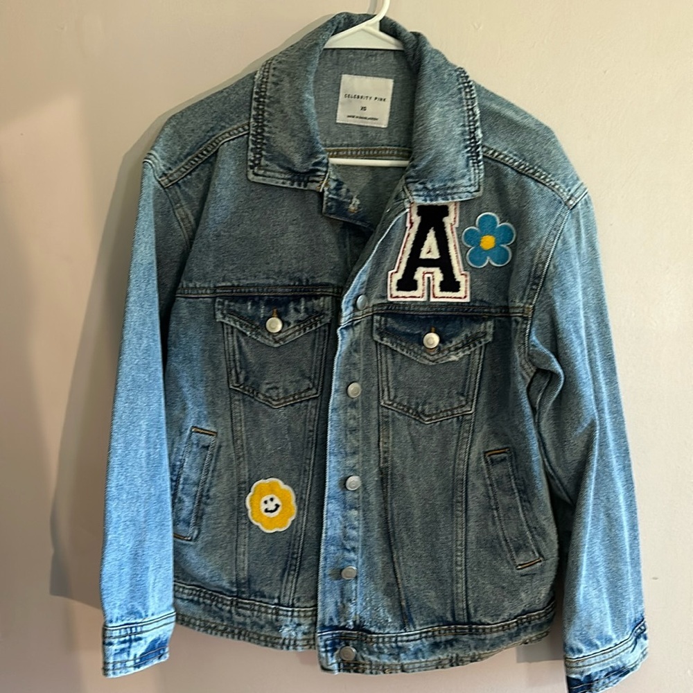 NWOT Embroidered Denim Jacket